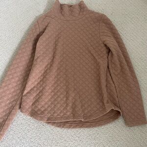 J. Crew Factory Quilted Mock Neck Pullover